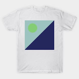 Tilt a World Digital Minimal Landscape Design T-Shirt